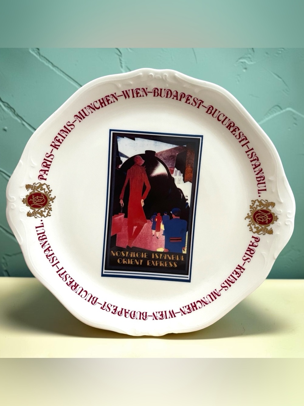 Vintage Momoyama Decorative Plate Fine China Orient Express Japan 10"